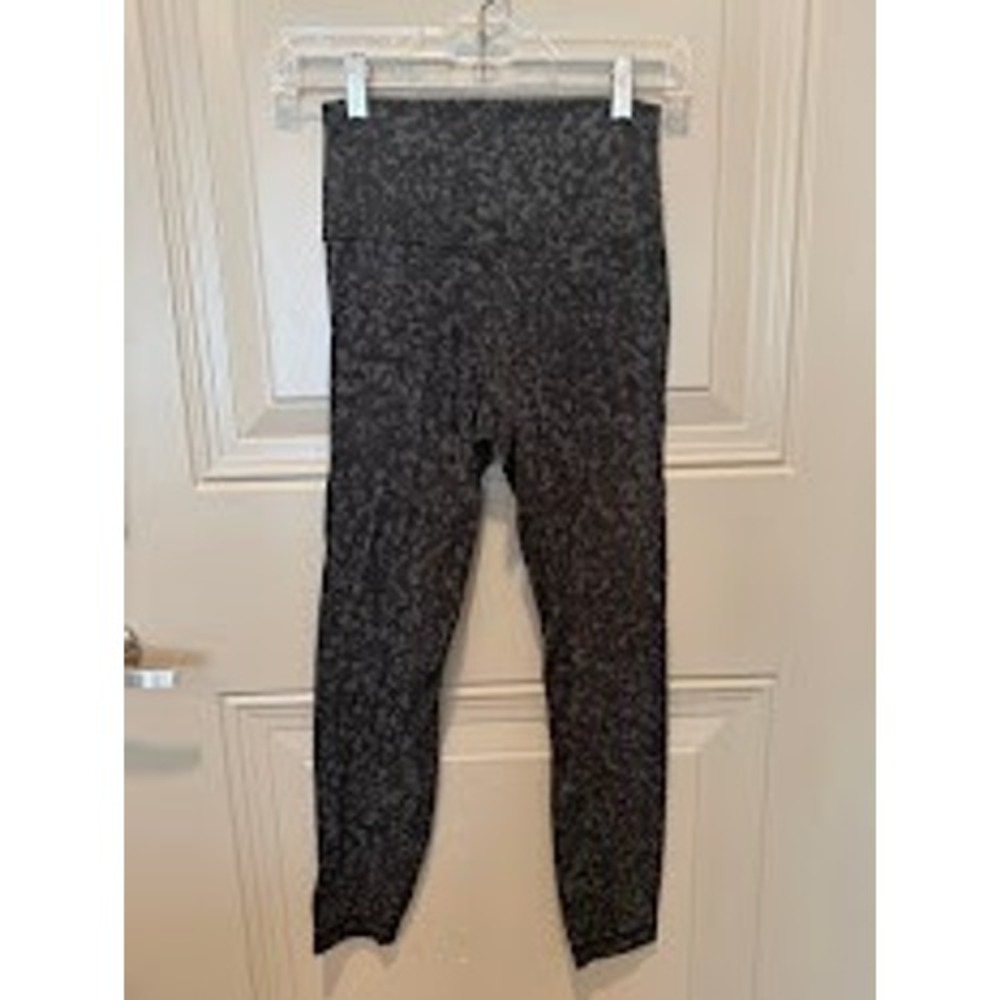 Lululemon Align Leggings Intertwined Camo Deep Coal Size 4